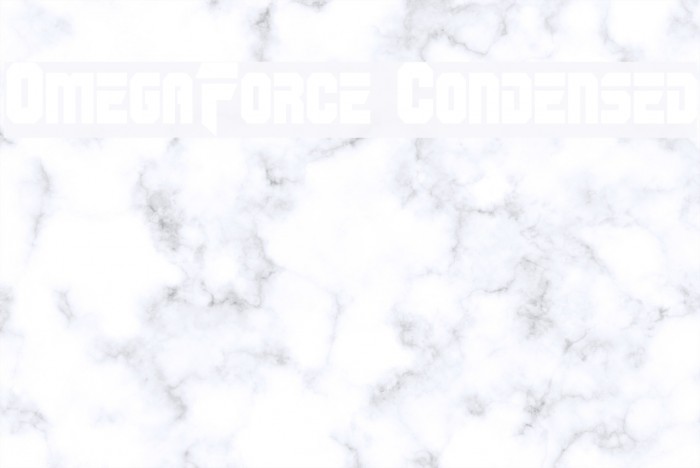 OmegaForce Condensed Font examples