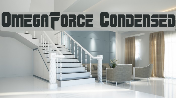 OmegaForce Condensed Font examples
