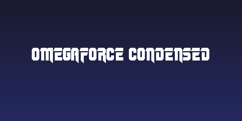 OmegaForce Condensed Social Header
