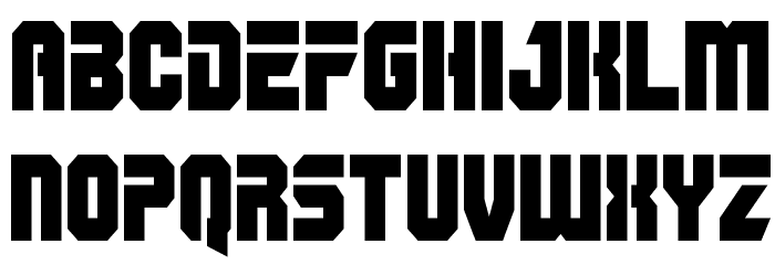 OmegaForce Condensed Font LOWERCASE