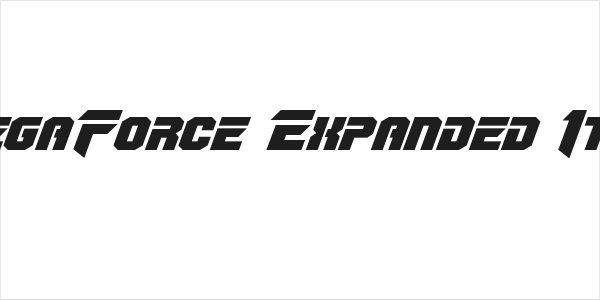 OmegaForce Expanded Italic Logo