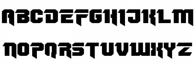 OmegaForce Expanded 字体 大写