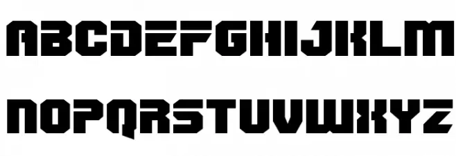 OmegaForce Expanded Font Litere mici