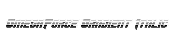 OmegaForce Gradient Italic  नि: शुल्क फ़ॉन्ट्स डाउनलोड