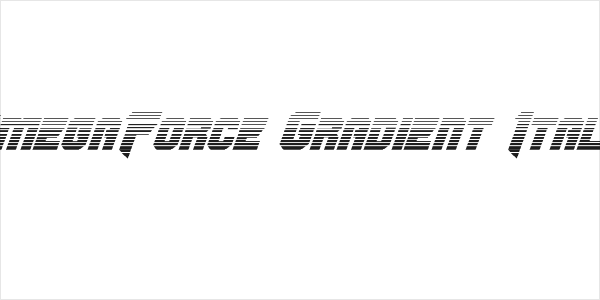 OmegaForce Gradient Italic Logo
