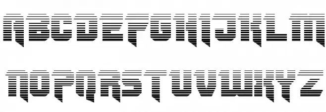 OmegaForce Gradient Regular خط أحرف كبيرة