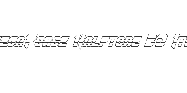 OmegaForce Halftone 3D Italic Logo