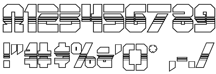 OmegaForce Halftone 3D Regular Font OTHER CHARS