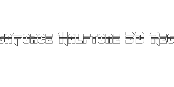 OmegaForce Halftone 3D Regular Logo