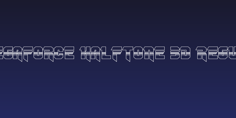 OmegaForce Halftone 3D Regular Social Header