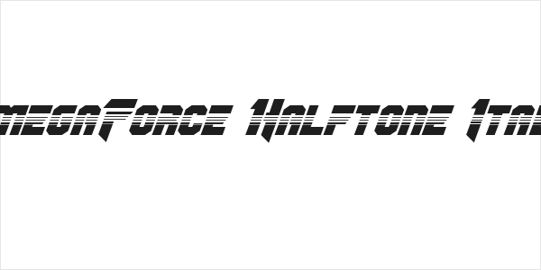 OmegaForce Halftone Italic Logo