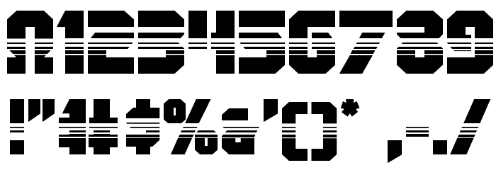 OmegaForce Halftone Regular Font OTHER CHARS