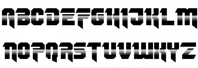 OmegaForce Halftone Regular Polices MAJUSCULES