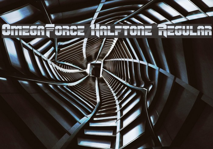 OmegaForce Halftone Regular Font examples