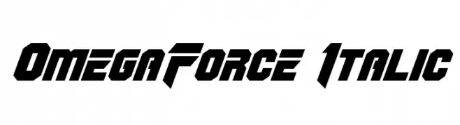 OmegaForce Italic  Fuentes Gratis Descargar
