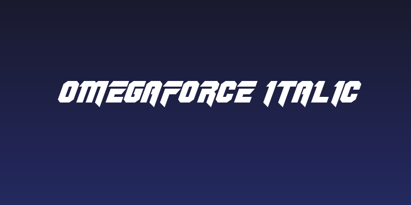 OmegaForce Italic Social Header