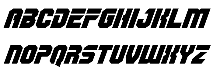 OmegaForce Italic Font LOWERCASE