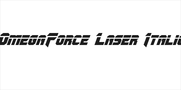 OmegaForce Laser Italic Logo