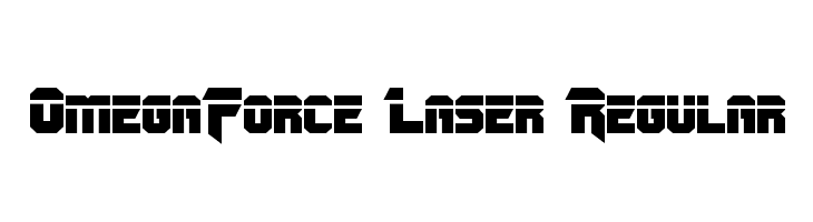 OmegaForce Laser Regular  les polices de caractères gratuit tlcharger