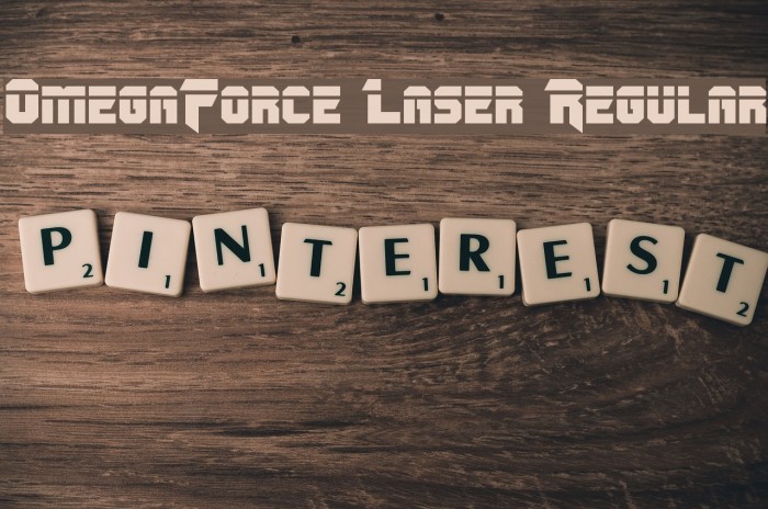 OmegaForce Laser Regular Font examples