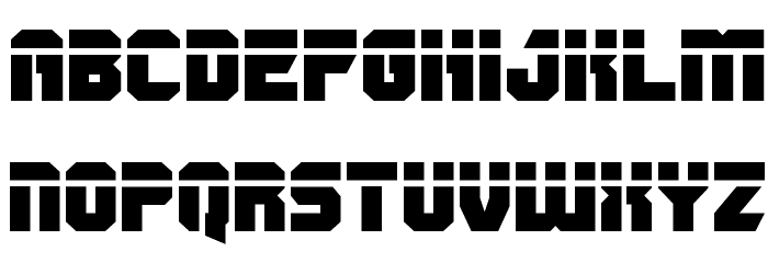 OmegaForce Laser Regular Font LOWERCASE