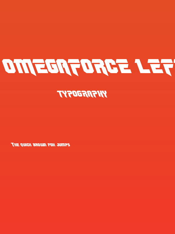 OmegaForce Leftalic Poster