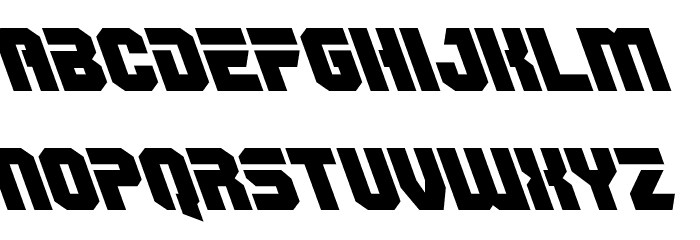 OmegaForce Leftalic Font LOWERCASE