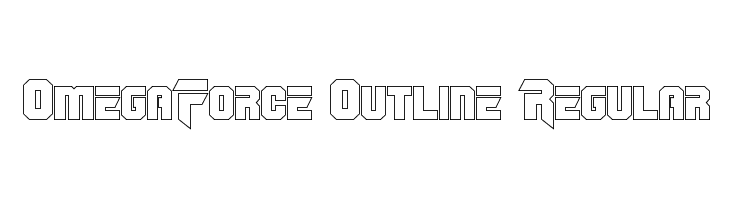 OmegaForce Outline Regular Font
