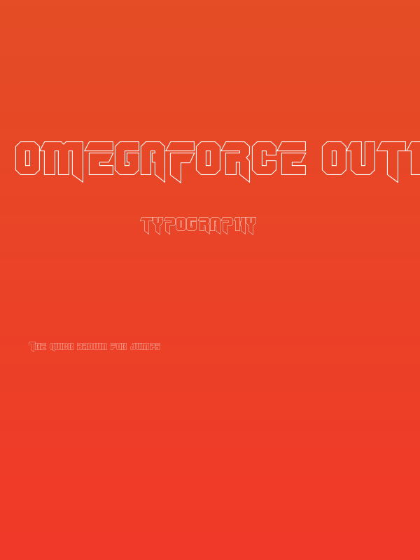 OmegaForce Outline Regular Poster