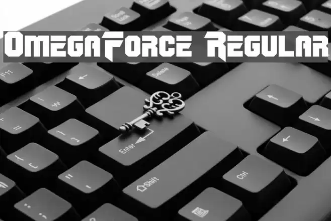 OmegaForce Regular Font examples