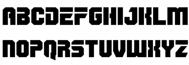 OmegaForce Regular Font LOWERCASE