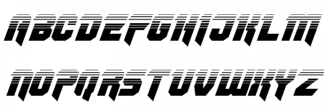 OmegaForce Twotone Italic Polices MAJUSCULES