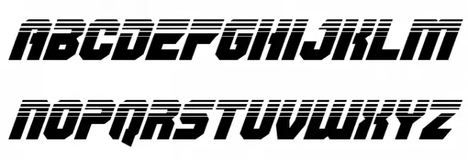 OmegaForce Twotone Italic خط أحرف صغيرة