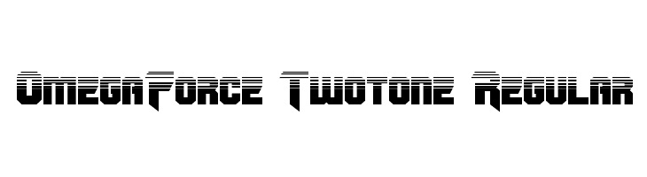 OmegaForce Twotone Regular  नि: शुल्क फ़ॉन्ट्स डाउनलोड