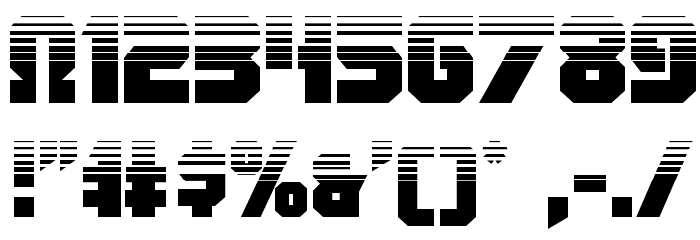 OmegaForce Twotone Regular Font OTHER CHARS