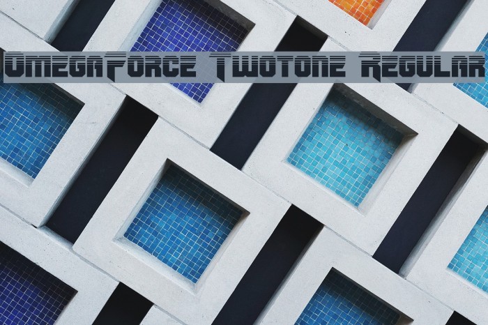 OmegaForce Twotone Regular Font examples