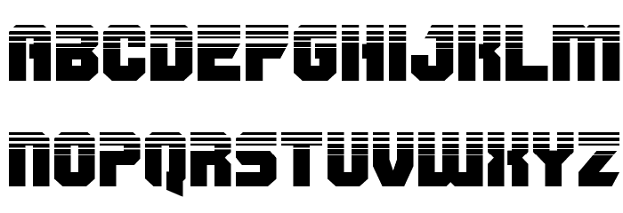 OmegaForce Twotone Regular Font LOWERCASE