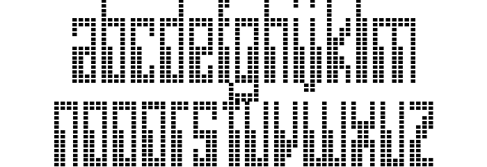 Omega Font LOWERCASE