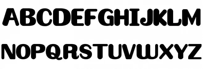 Omelette Font UPPERCASE