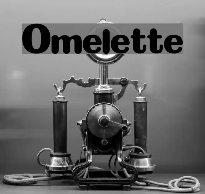 Omelette Font examples