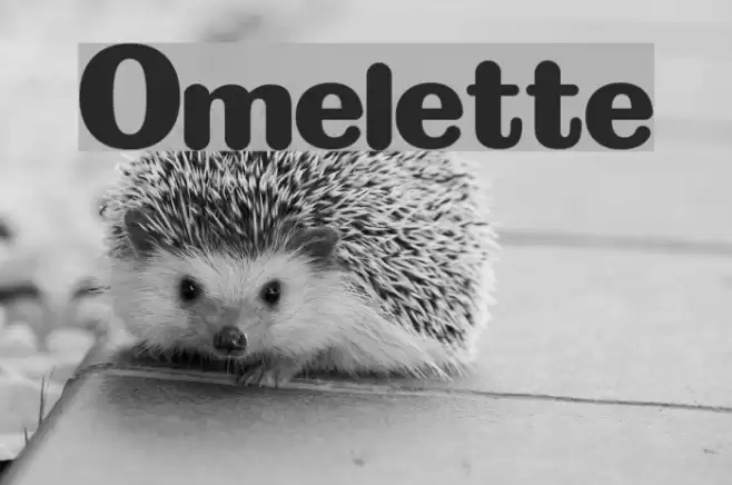Omelette Font examples