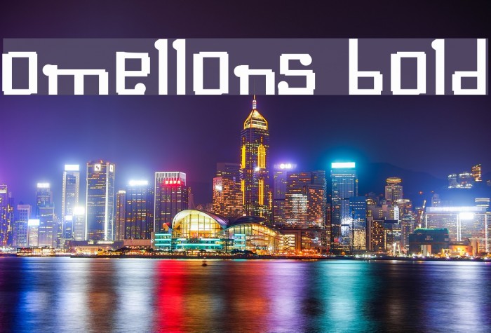 Omellons Bold Font examples