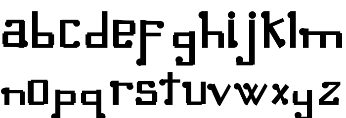 Omellons Bold Font LOWERCASE