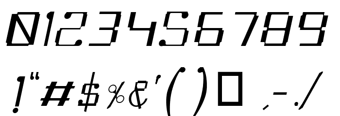 Omellons LightItalic Font OTHER CHARS