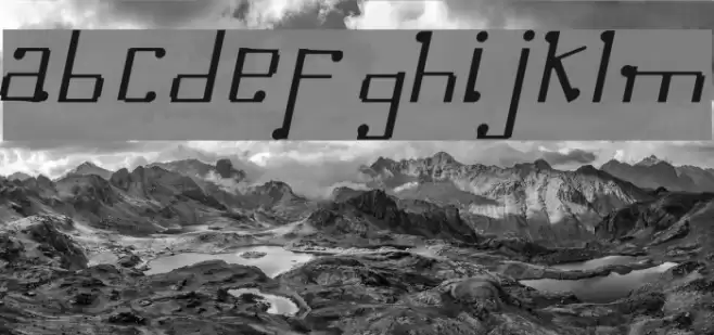 Omellons LightItalic Font examples