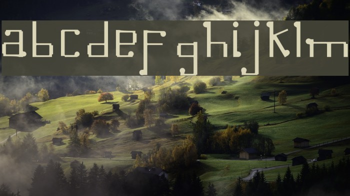 Omellons Light Font examples