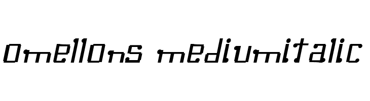 Omellons MediumItalic  नि: शुल्क फ़ॉन्ट्स डाउनलोड