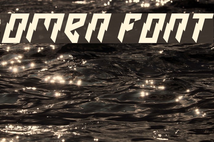 Omen Font examples