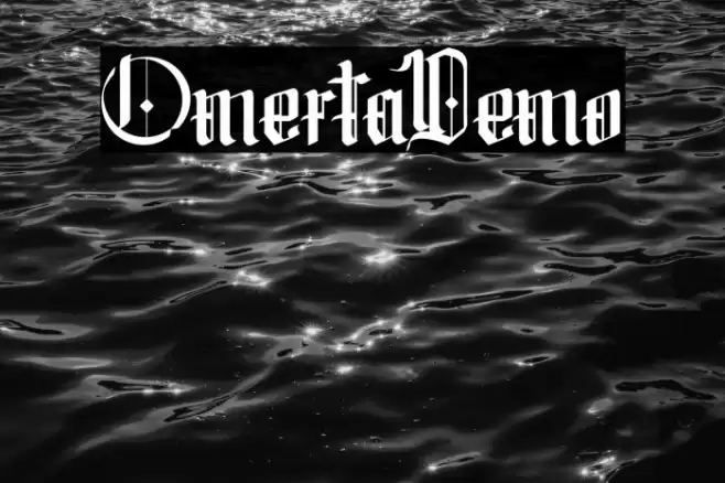 OmertaDemo Font examples
