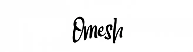 Omesh  免费字体下载